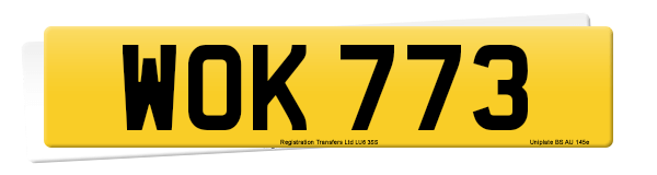 Registration number WOK 773